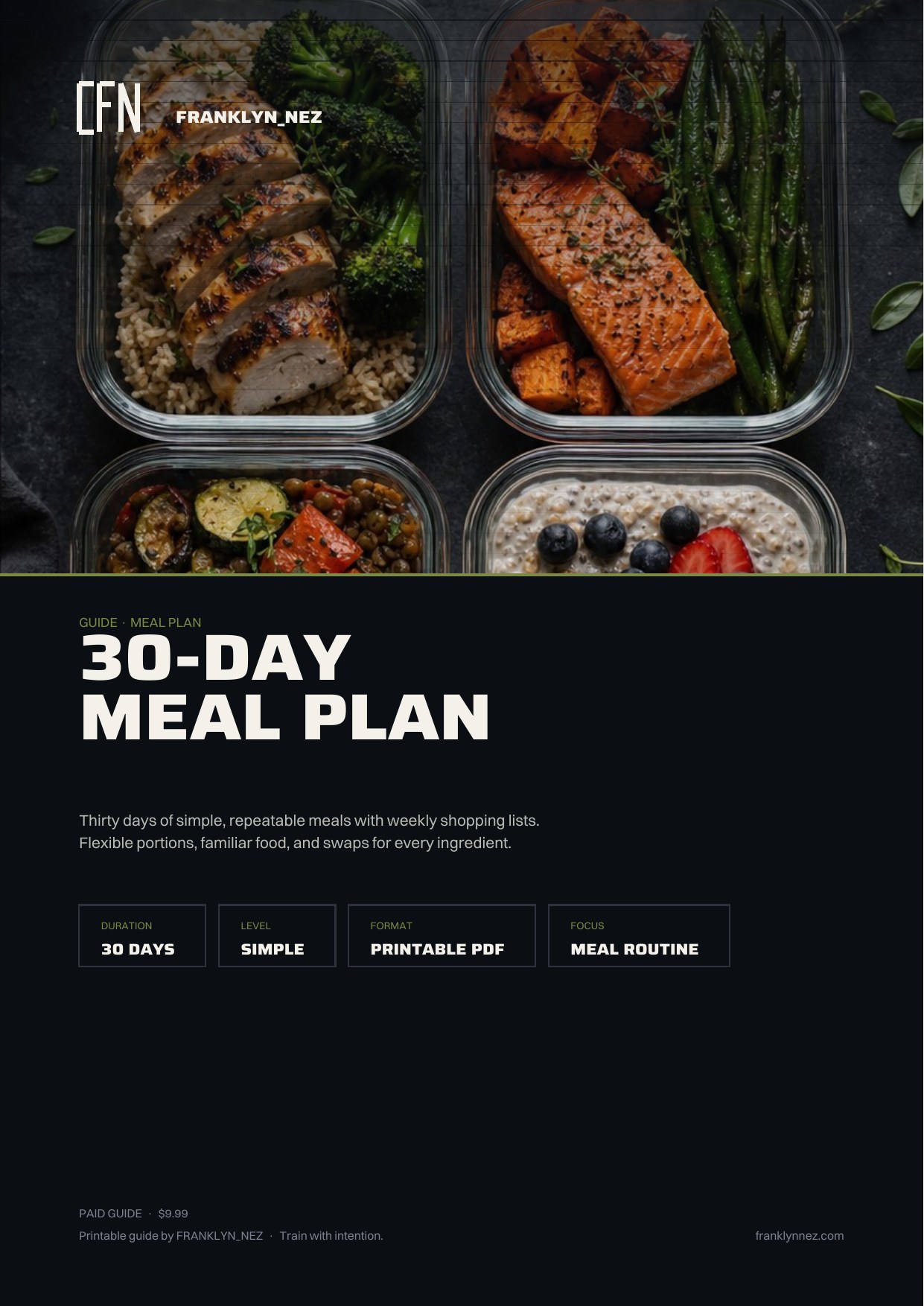 Cover of the 30-Day Meal Plan